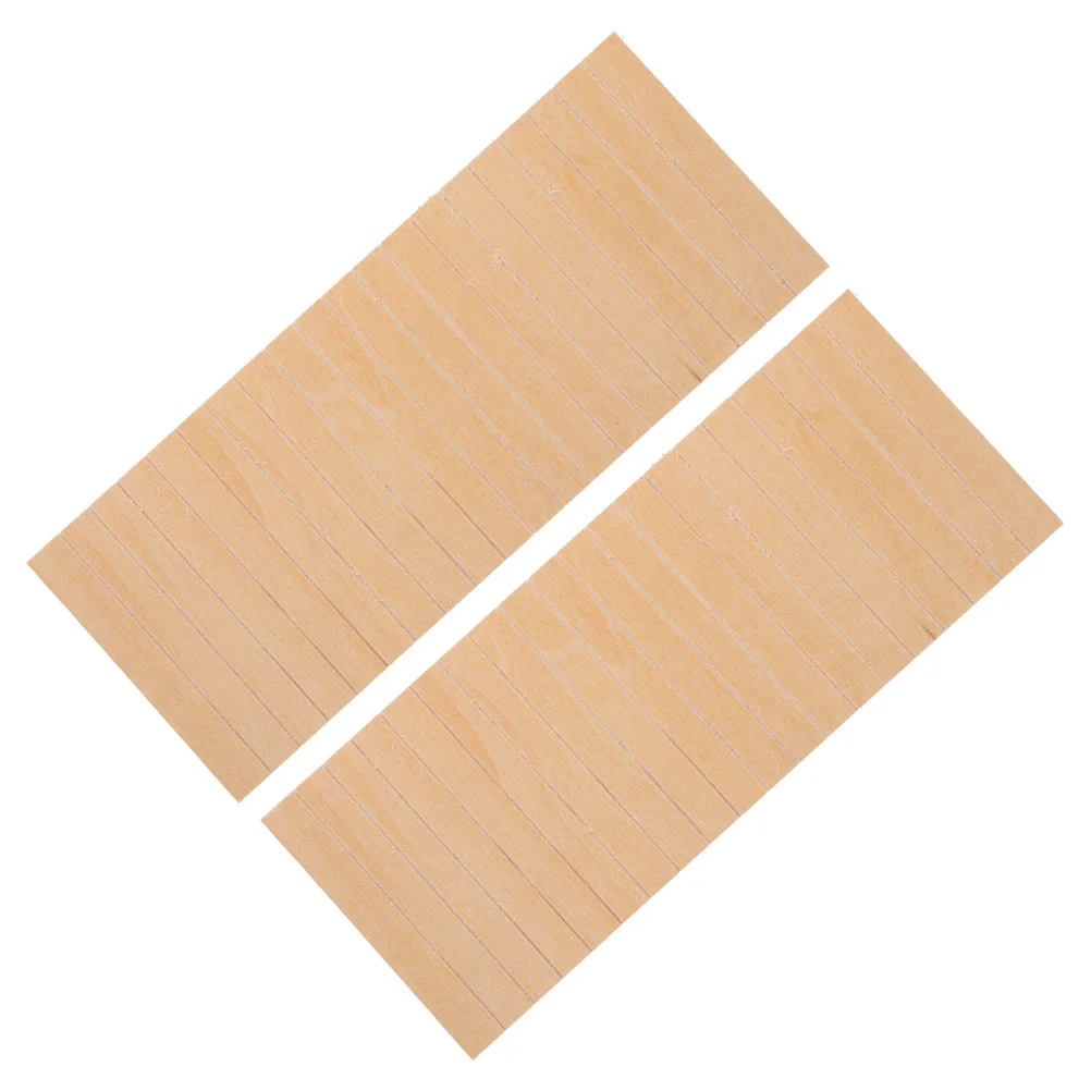2 ชิ้นตุ๊กตากระโปรงมินิเฟอร์นิเจอร์ตกแต่ง Wainscoting Trim Board แผงไม้อุปกรณ์เสริมในร่ม