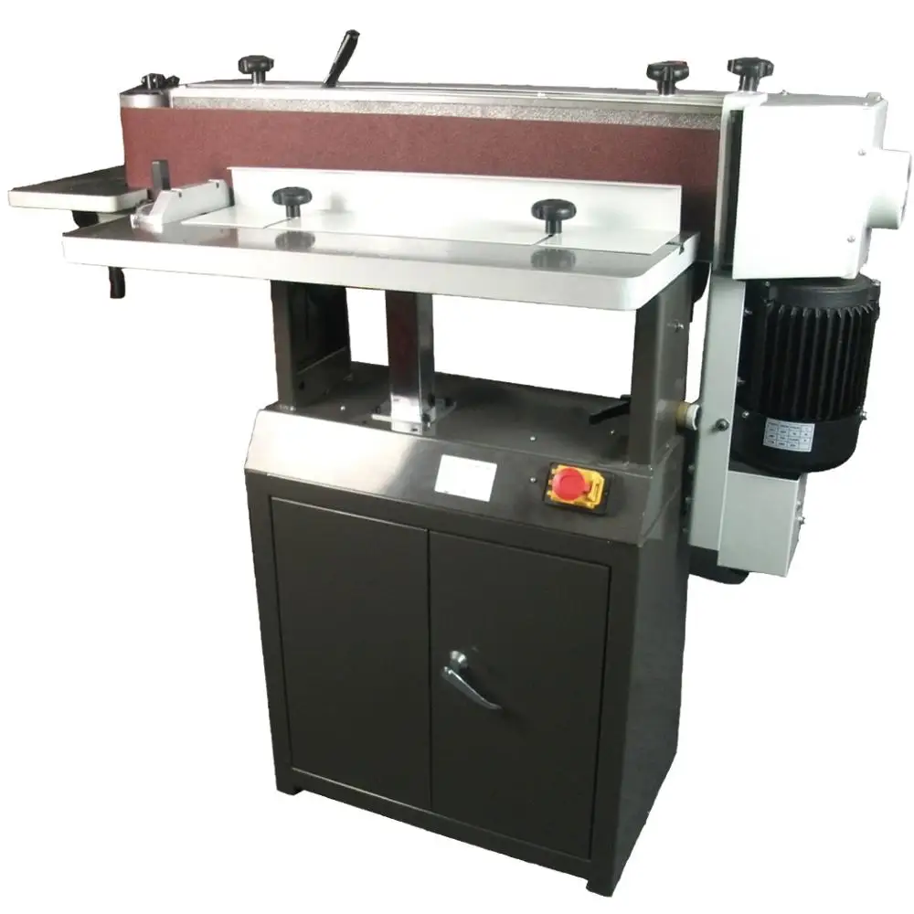 BS6X100 CNC Dovetail Tenoner Woodworking Machine Wide Belt Sander Engine Electric Straight Line Sander 2200W Motor 2515x152mm
