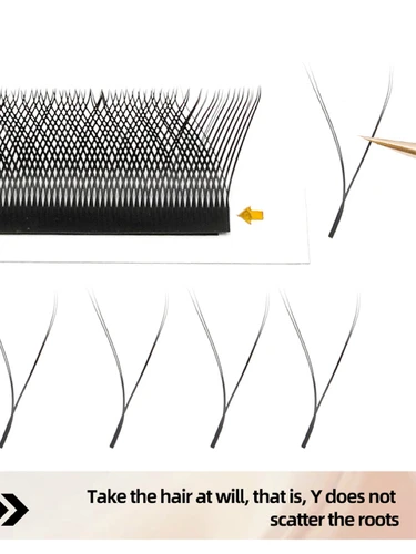 Imagen 2 del producto MENGLUKE W en forma de flor 2D 3D 4D 5D 6D 7D 8D floración automática ventiladores prefabricados extensiones de pestañas Natural yy pestañas individuales