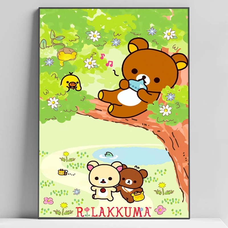 Posters for Wall Art Rilakkuma Cute Cartoon Poster Home Decore With Free Shipping Room Decor Decorative Painting Decorations the