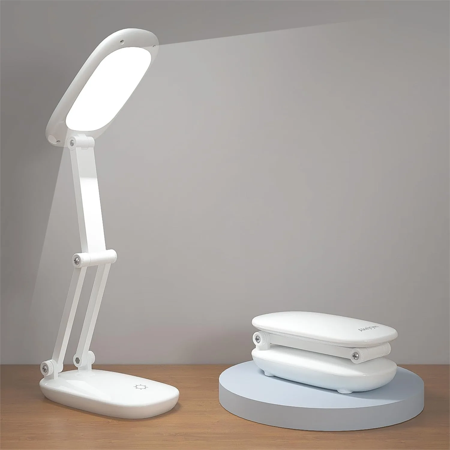 

LED Desk Lamp Rechargeable Portable Foldable With 3 Brightness Dimmable Touch Control For Office Home Reading