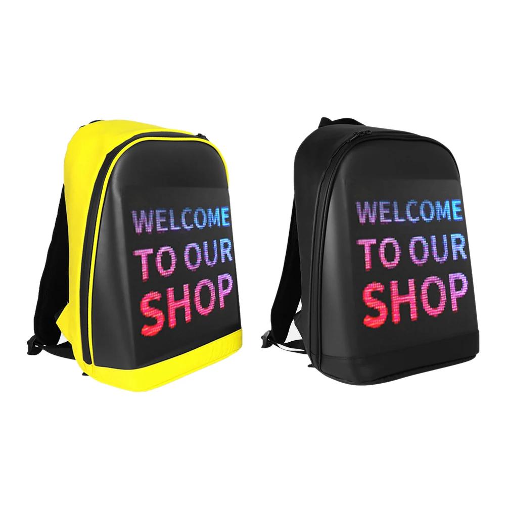 Women Print Bag Travel Laptop Bag LED Screen Display Backpack Wireless Business Travel Laptop School Bag Women Men