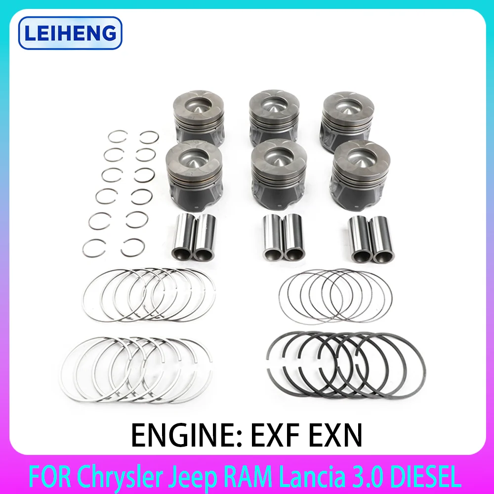

Engine repair Piston & ring set FOR Chrysler 300C Jeep Grand Cherokee RAM 1500 3.0L DIESEL LANCIA EXF EXN 3.0 L V6 2011-2019