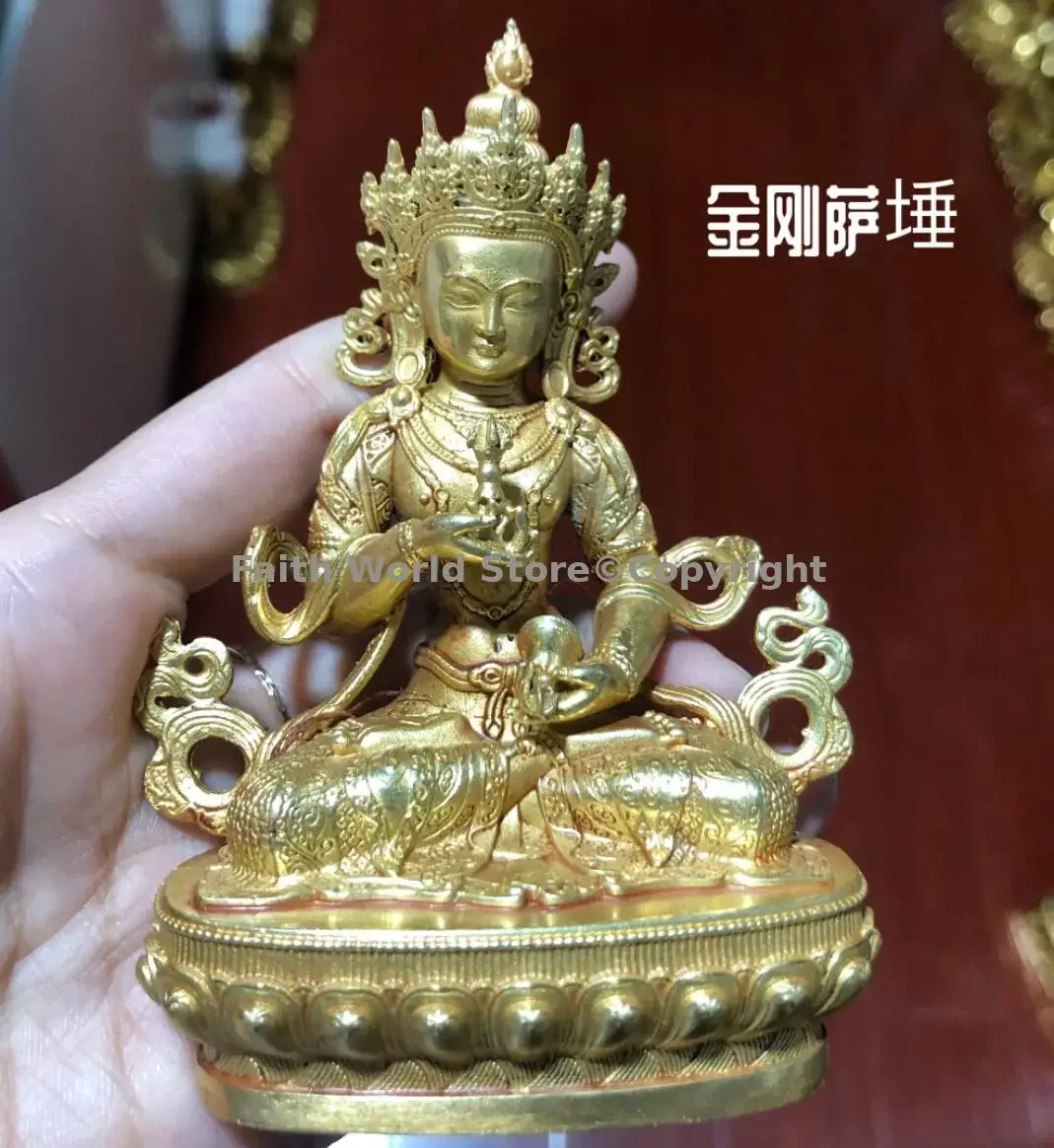 Buddhism Item Buddha statue 12PCS copper figure of the Buddha Shakyamuni Amitabha Tara Jambhala Vajrasattva Guru Rinpoche