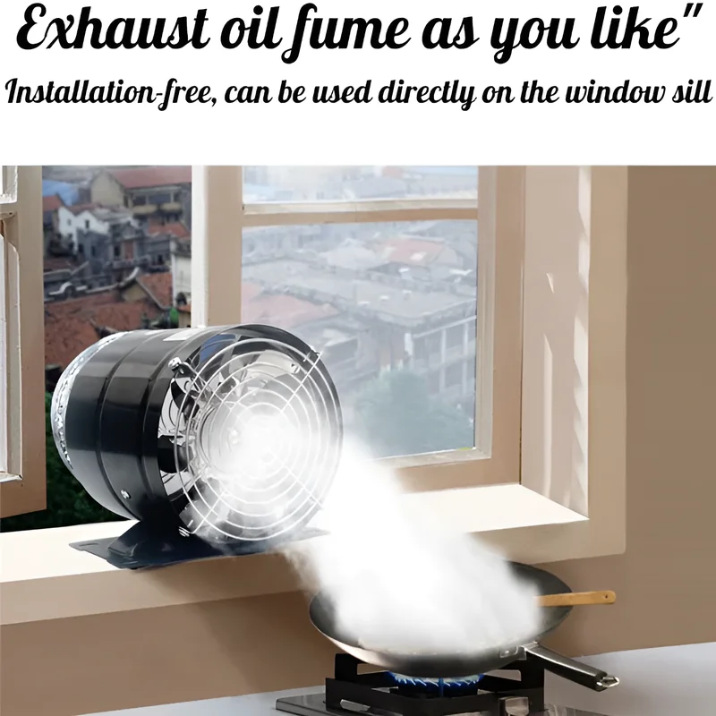 Extractor unidireccional de cocina, extractor de baño, potente escape silencioso, conducto en línea, ventilador de ventilación, extractor Industrial