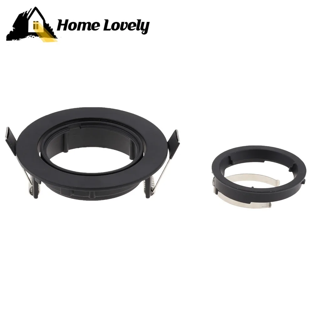 Imagem -02 - Recesso Mount Frame Led Lâmpada do Teto Downlight Holder Base Cozinha Spot Iluminação Suporte Acessórios Gu10 Mr16