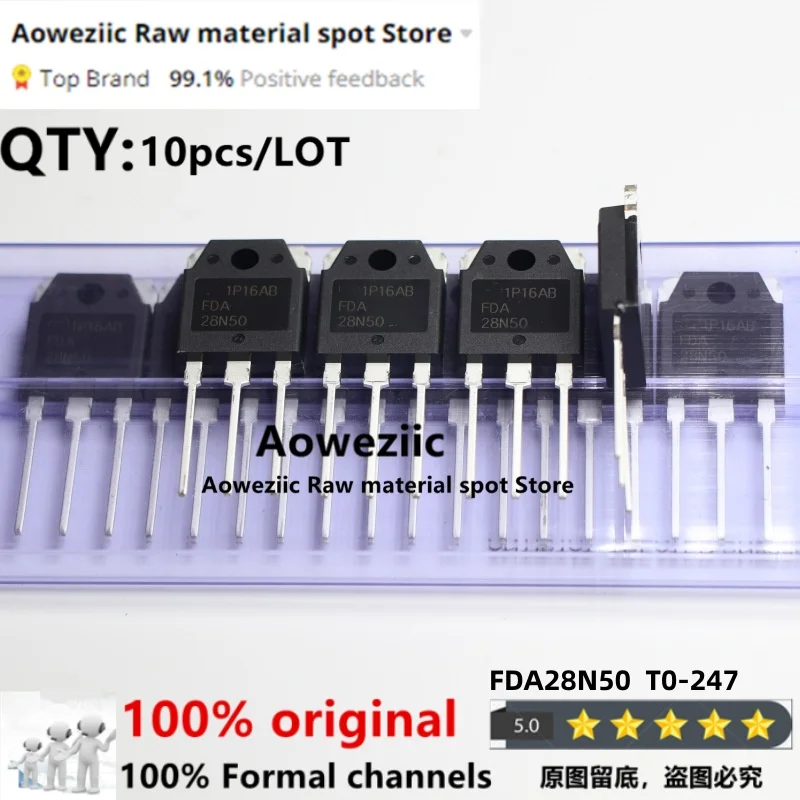 

Aoweziic 2019+ 100% new imported original 28N50 FDA28N50 TO-247 FET 28A 500V