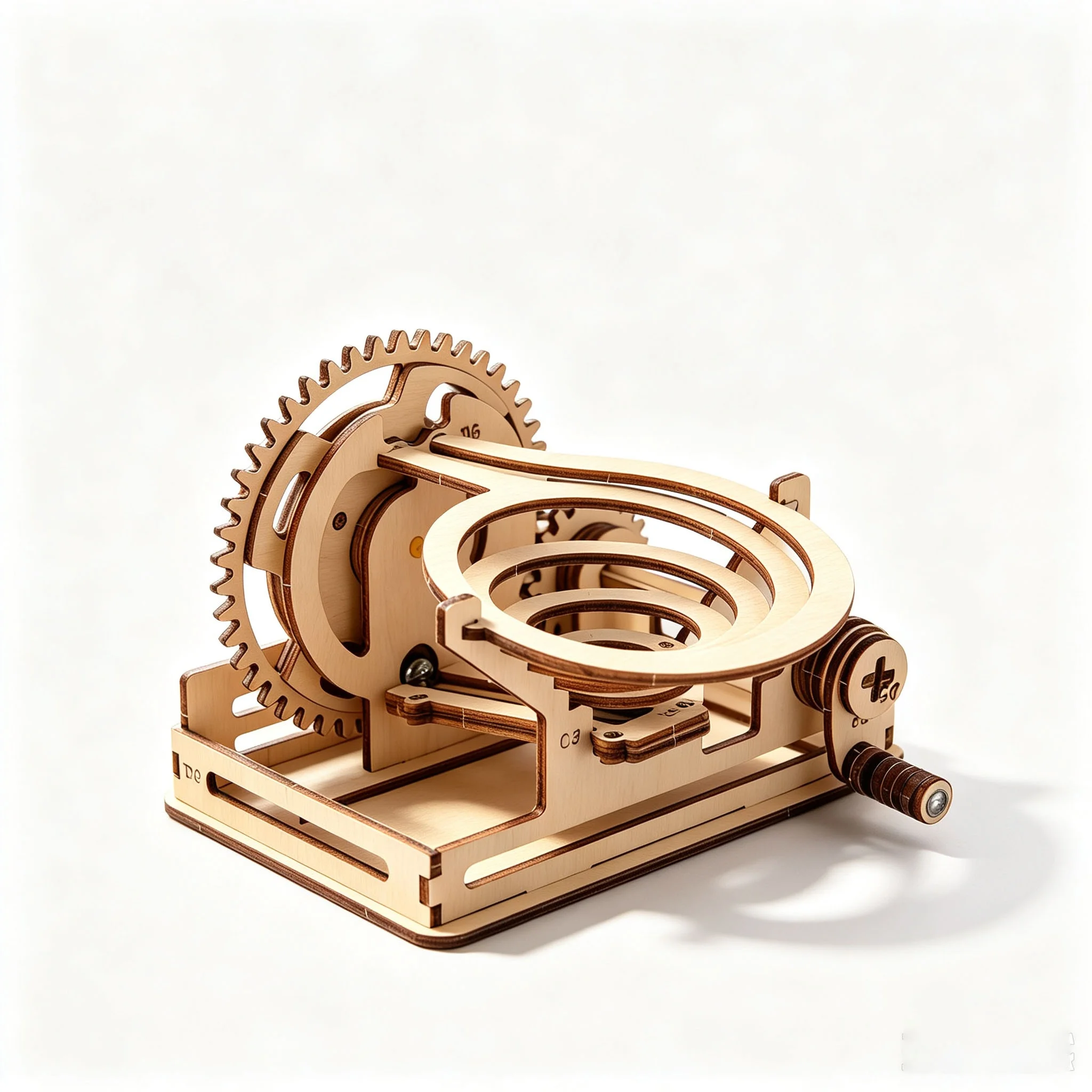 3D Wooden Slide Puzzle Model, Simple Slide No. 1, Interlocking Wooden Blocks, Educational Birthday Gift, Suitable for Beginners