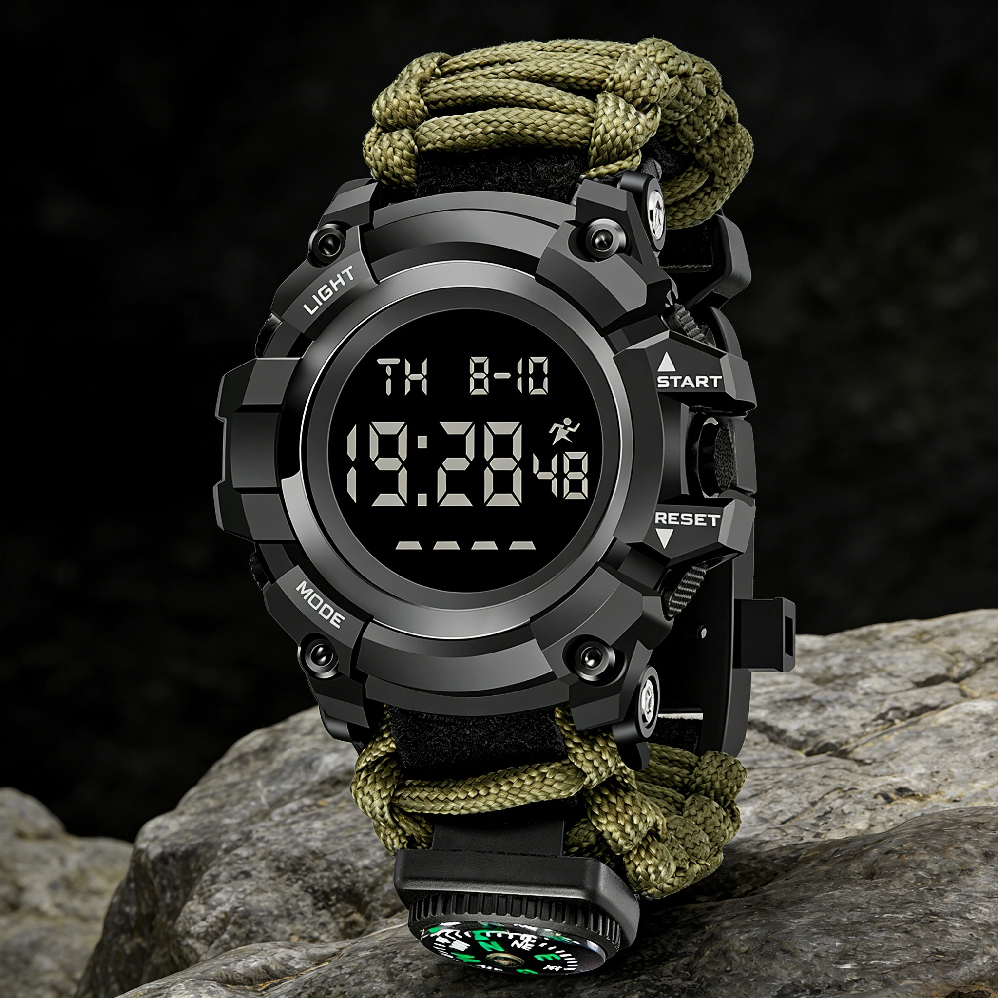 Fashion Men's Outdoor Sports Watch Waterproof LED Digital Show Multifunction Big Dial Electronic Wristwatch G Style Male Clock