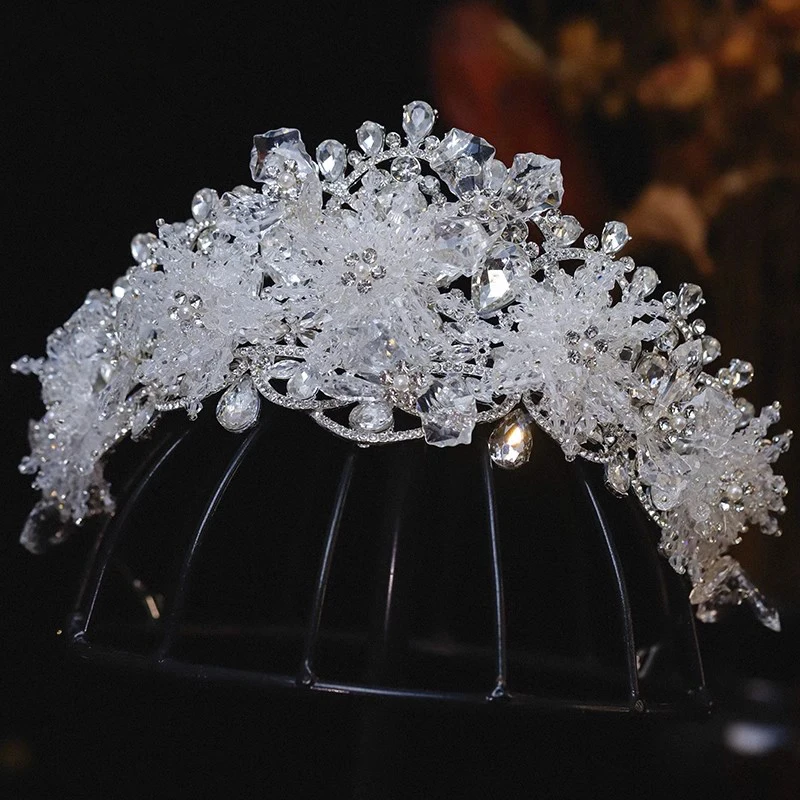 CC Luxury Crowns Wedding Hair Accessories Women Hairwear Bridal Headpiece Engagement Headbands Crystal Pageant Diadems AN450