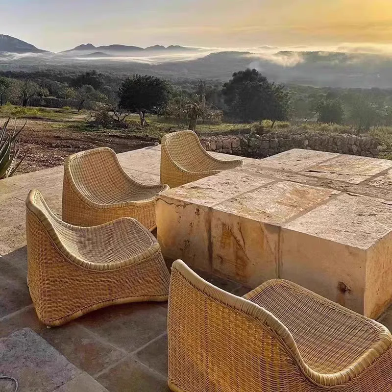 

Outdoor single recliner sofa balcony courtyard homestay garden terrace
