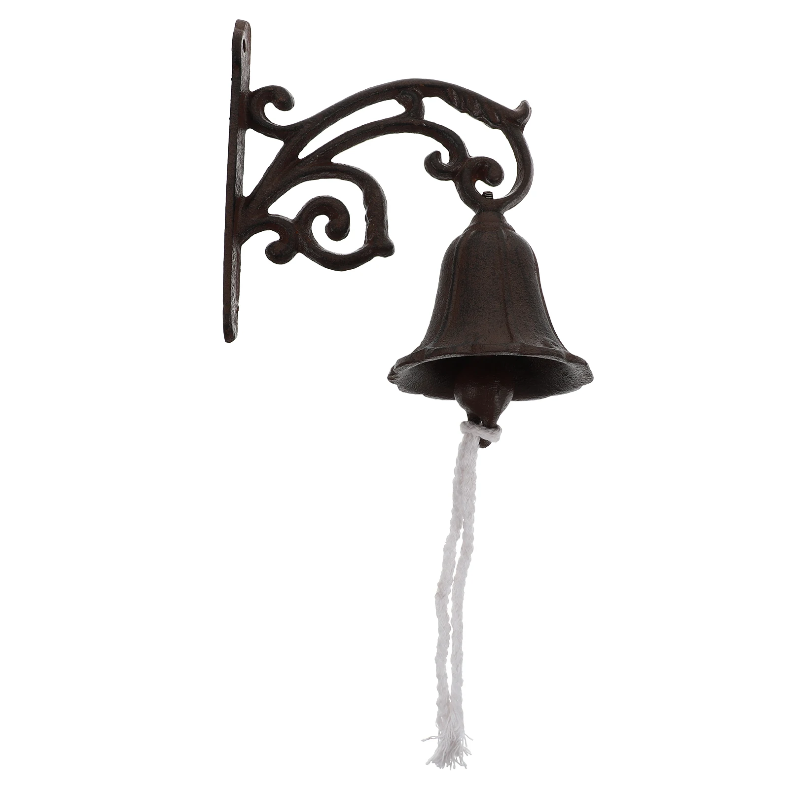 

Metal Doorbell Cast Iron Decorative Bell Rustic Style Shaking Manually Garden Wall Decor Home Vintage Farmhouse Sculpture Loud