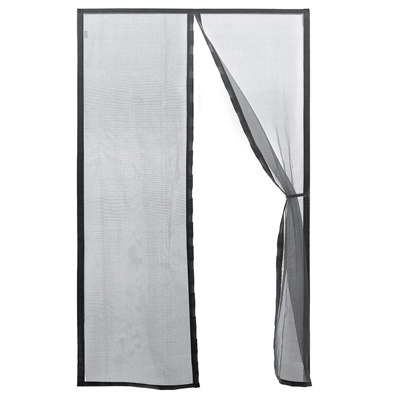 

Magnetic Mosquito Net Door Screen Black Custom Size Summer Anti insect Mesh Automatic Closing Curtain Applicable to indoor doors
