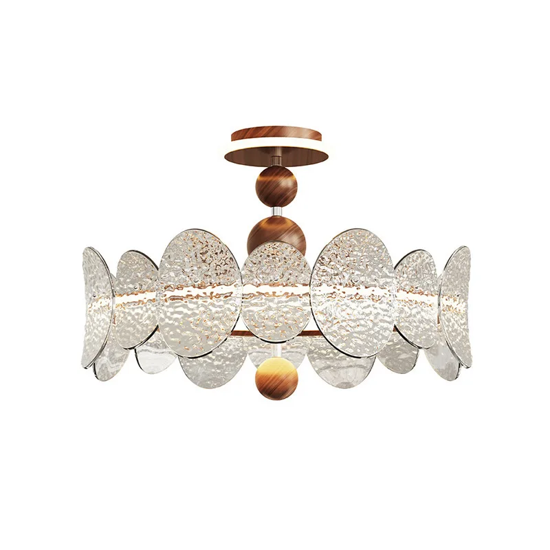 

French retro bedroom chandelier antique high-end atmosphere designer American master bedroom study ceiling lamp