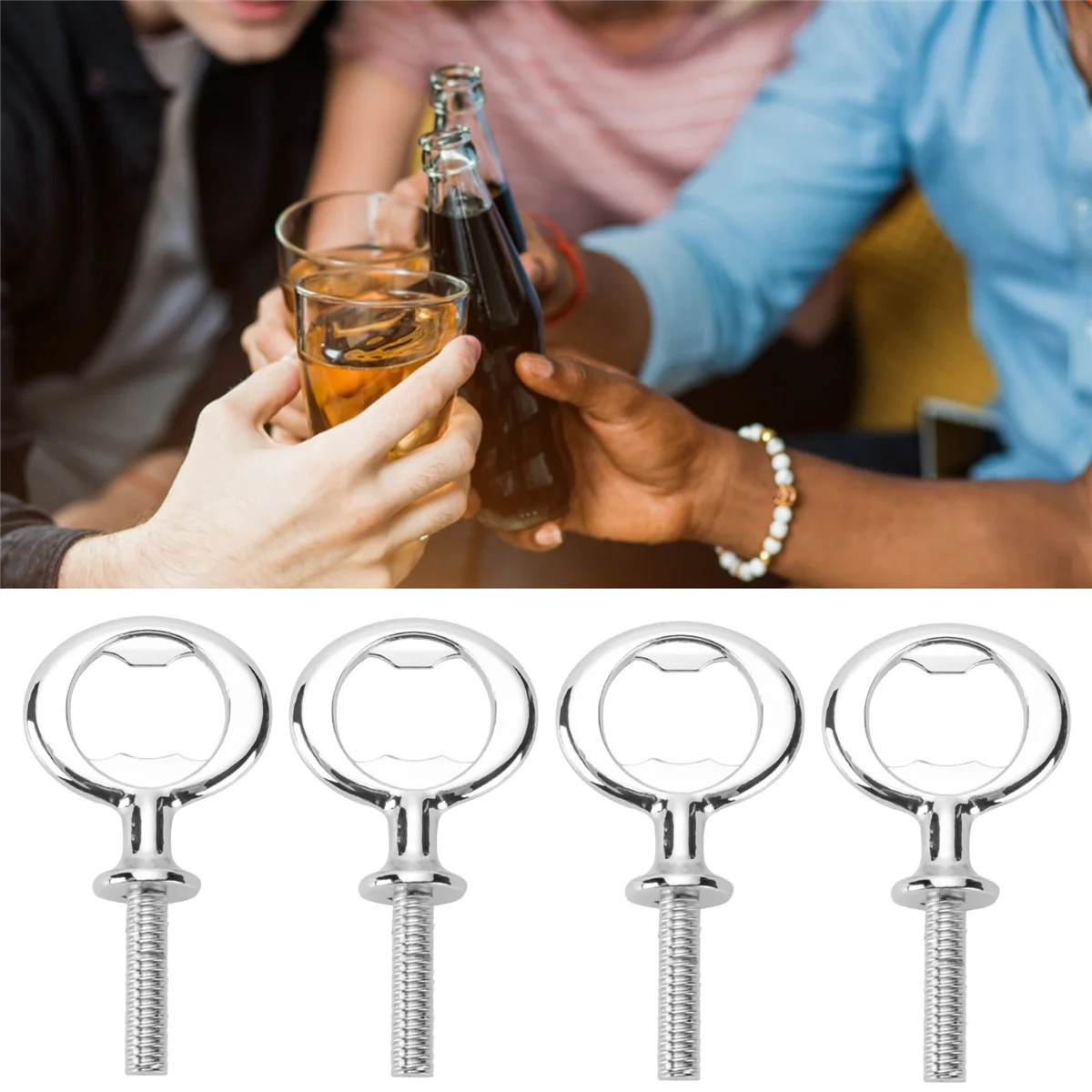 DIY,ビール,ブランク,クラフト用の金属栓抜きキット,8個