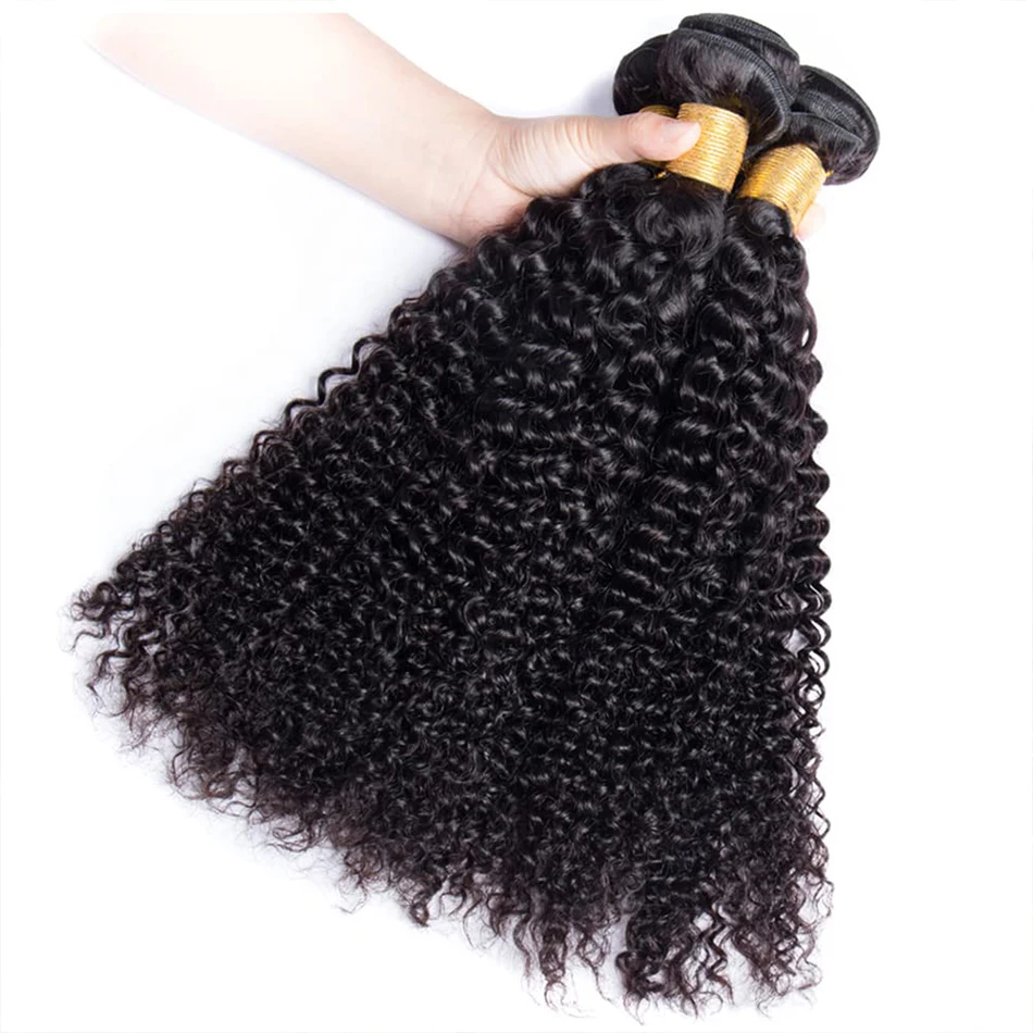 Remy Forte Mongolian Kinky Curly Human Hair Bundles Wholesale 1/3/4 Pieces Natural Hair Extensions Topper Woman Human Hair