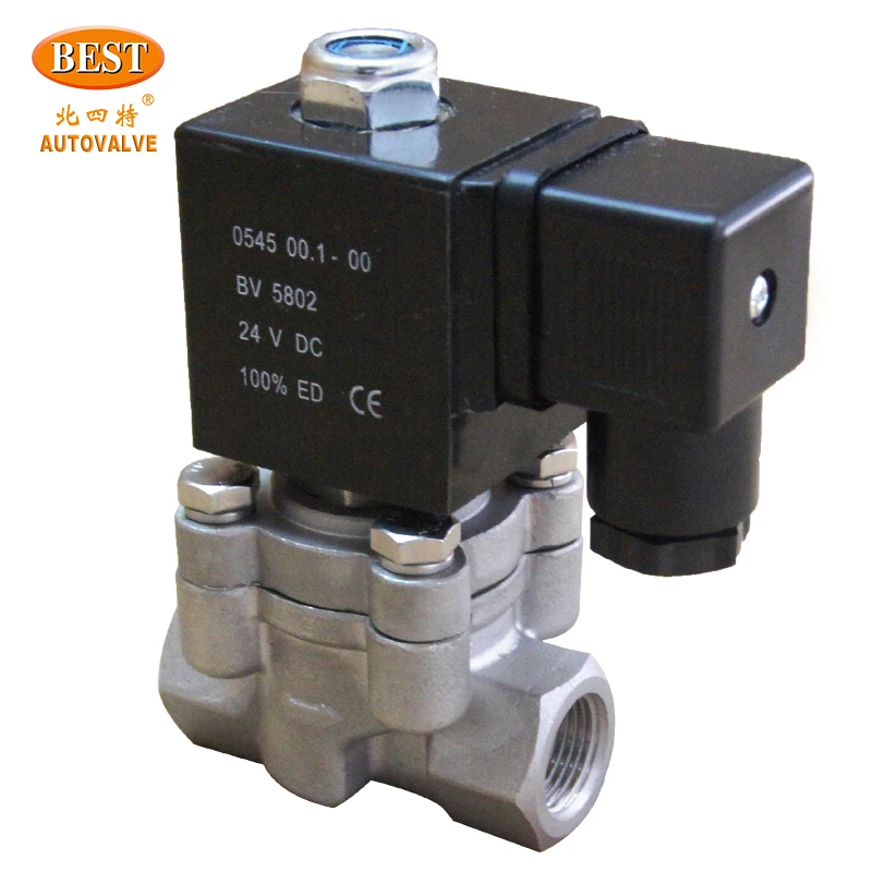 Z291-B Stainless Steel Series 2/2 Way Pilot Operated Piston Normally Closed Solenoid Valve