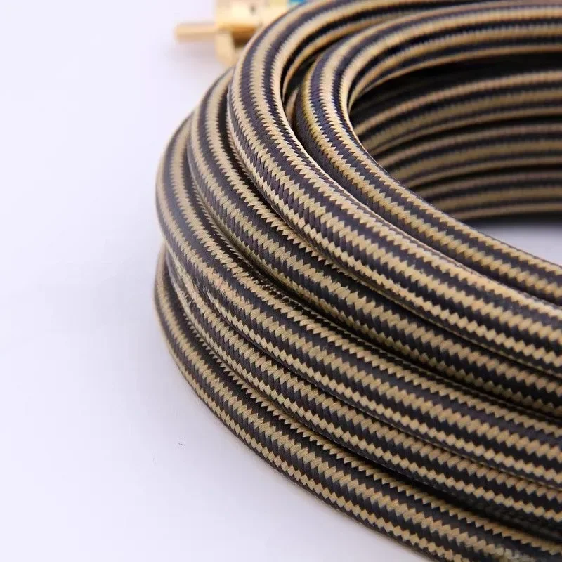 

Запчасти подходит для автомобильного аудиоусилителя мощности, модифицированный провод, чистая медь, 24-каратный второй рядный аудиокабель, кабель RCA, все медные, 5 метров