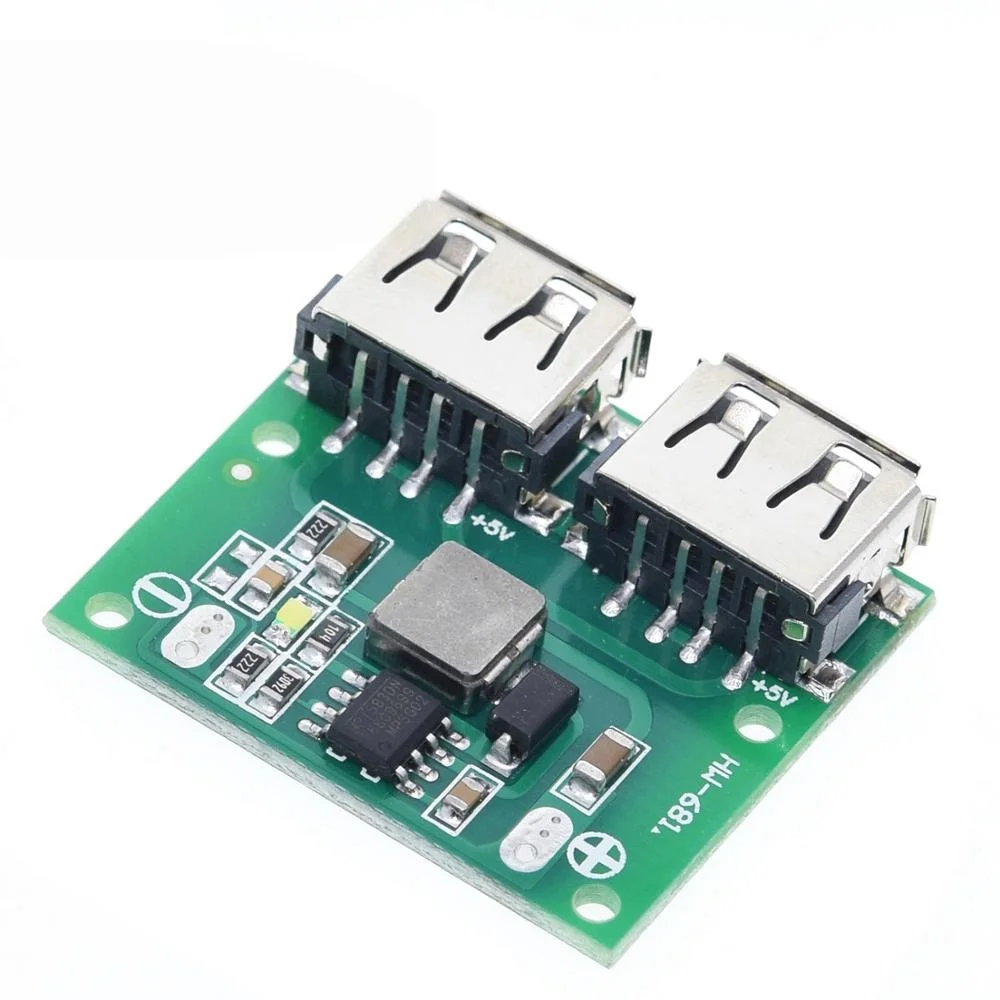 24V 12V 9V to 5V 3A DC-DC Step Down Charger Power Module Dual USB Output Buck Voltage Board Car Charge Charging Regulator 6-26V