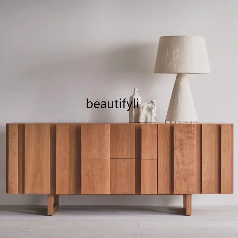 

Новый средневековый шкаф для телевизора ваби из массива песчаного дерева в стиле ретро, простая гостиная, высокий стиль, простой итальянский боковой шкаф ss 7486 ss 7486