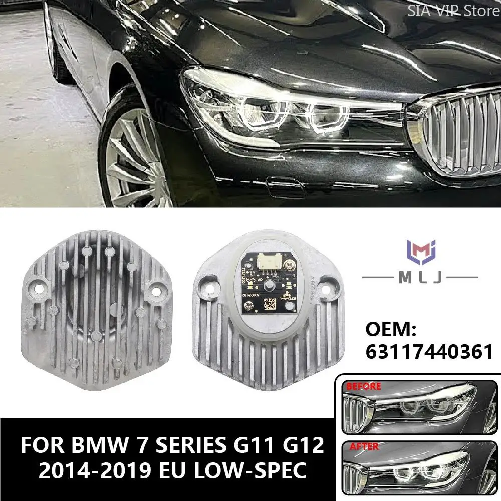 63117440361 For BMW 7 Series G11 G12 2014-2019 EU Version Low-Spec DRL White Light Source ModuleAngel Eye Module Car Accessories