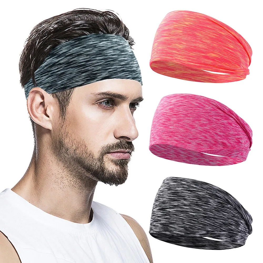 

1Pcs Sweatband for Men Women Elastic Sport Hairbands Head Band Yoga Headbands Headwear Headwrap Sports Workout Hair Accessories