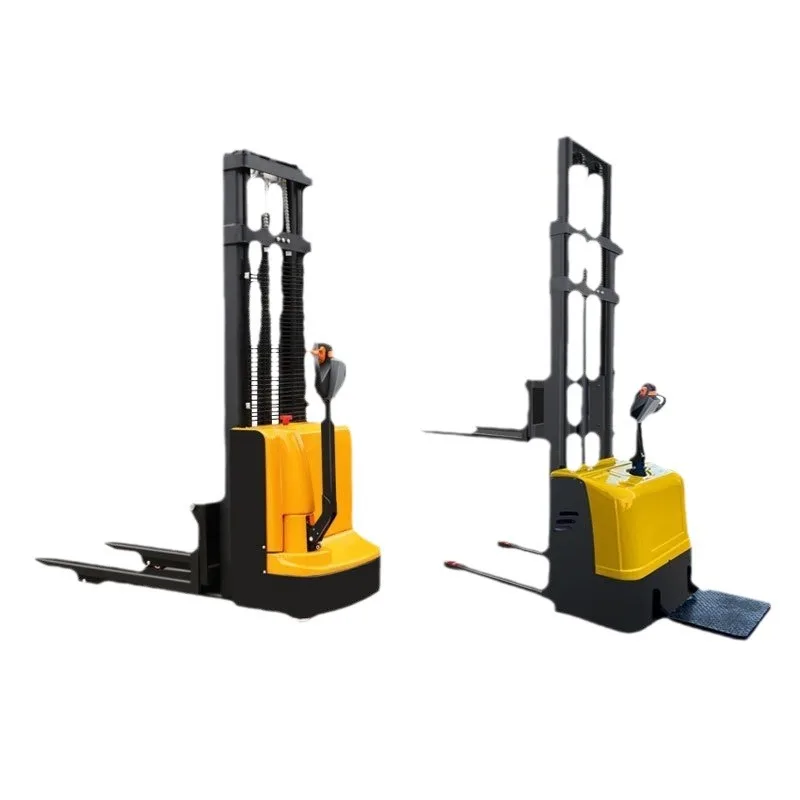

All-electric forklift 1 ton 2 tons walking electric stacker battery lift forklift automatic loading and unloading truck stacker