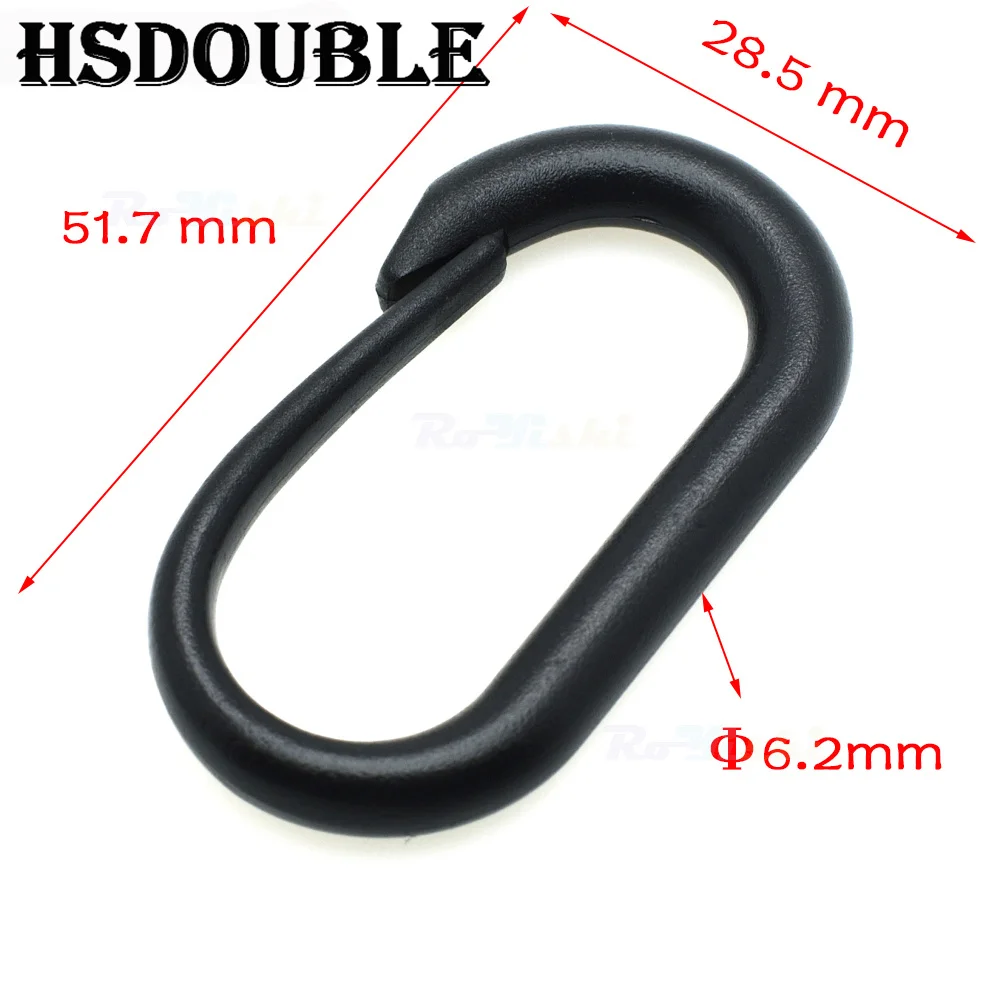 10 Pcs/Pack Generic Buckle EDC Molle Tactical Backpack Durable Quick Release Key D Ring Carabiner Multiuse Travel Kits