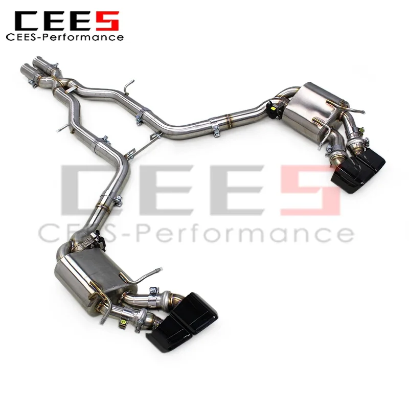 cees Stainless Steel Catback Exhaust Pipe for Mercedes-Benz C63 AMG W204 6.2L 2011-2015 Catback Racing Exhaust System