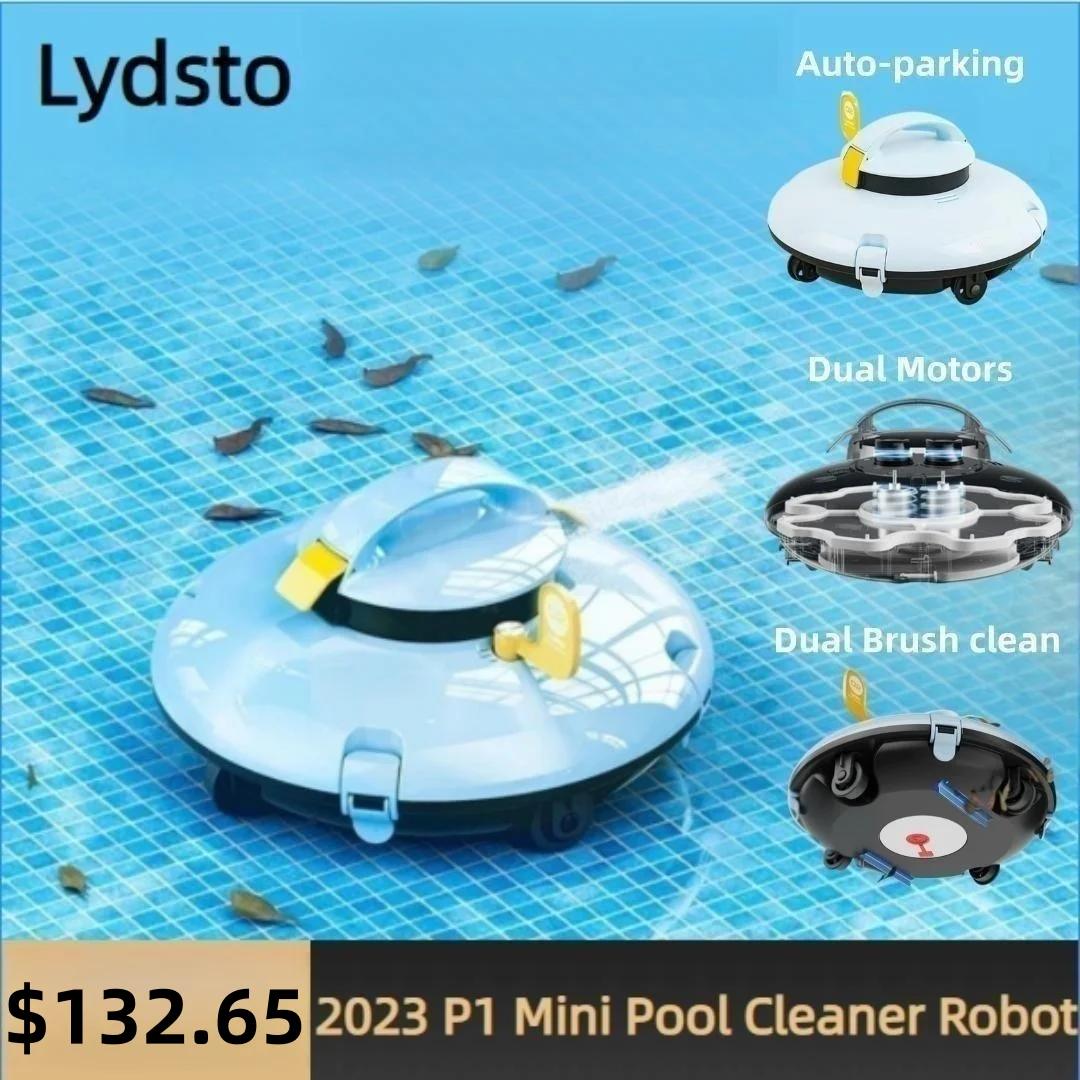 Lydsto-robot aspirador inalámbrico para piscina, aspirador automático para piscina, estacionamiento automático robot limpiafondos de piscinas