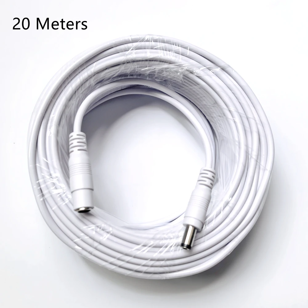 5.5*2.1MM DC 12V Power Adapter Extension Cable 3M/5M/10M/20M/30M Power Supply DC Interface For Led Stripe CCTV IP Wifi Camera