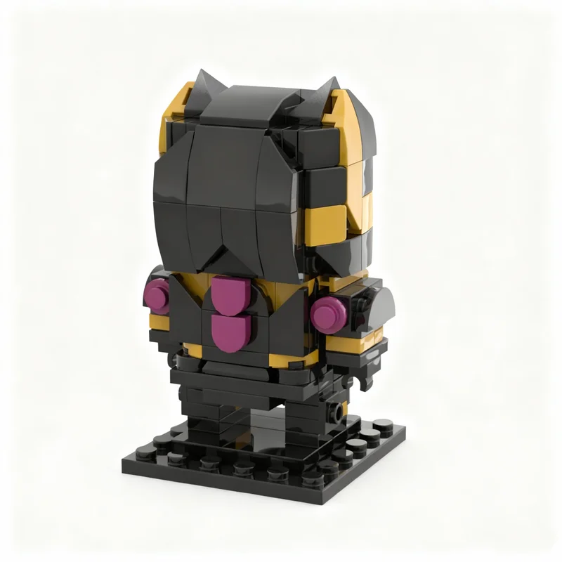 207pcs MOC Super Heroes Marvelal Rivals - Black Panther BrickHeadz Model Building Blocks Christmas Gift Toy Architecture Display