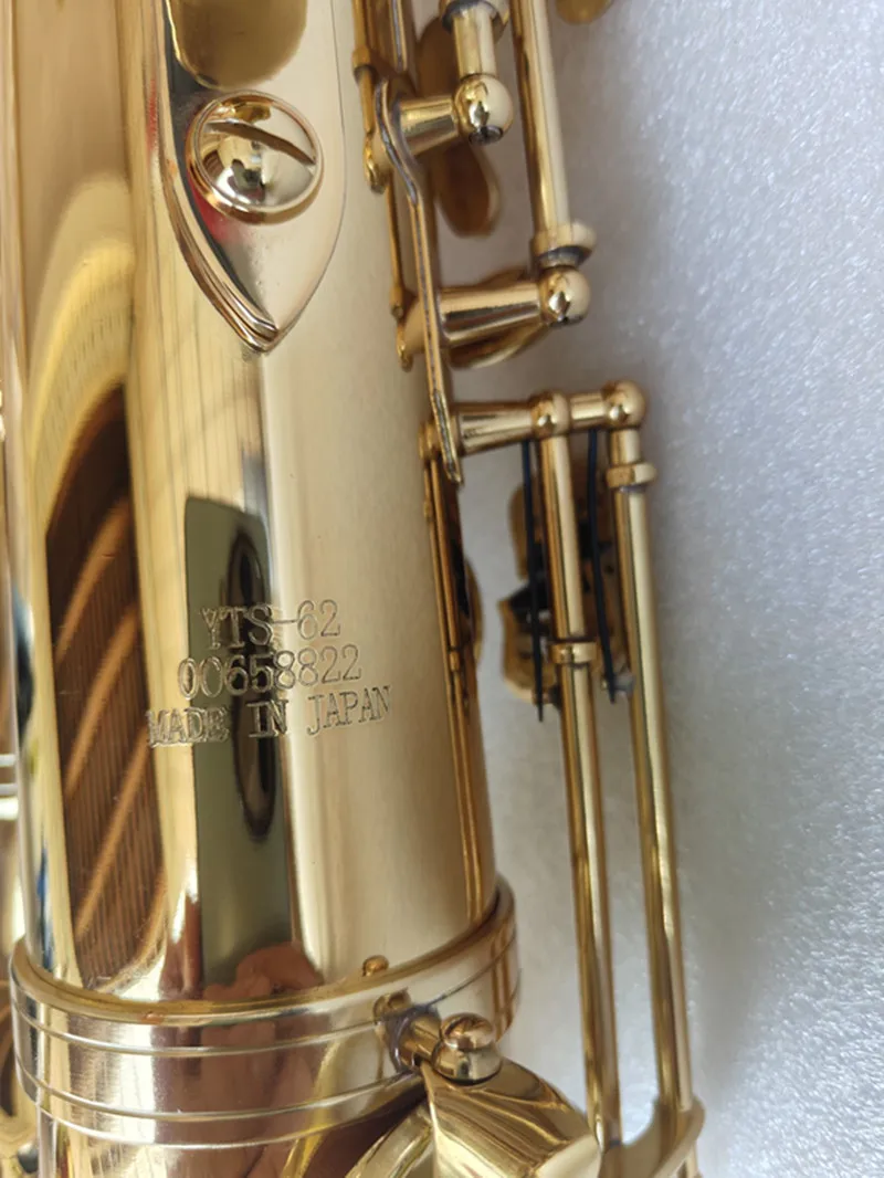 العلامة التجارية اليابانية الجديدة تينور YTS-62 تينور الساكسفون الذهب آلة موسيقية في Bb شقة المهنية الصف اللعب