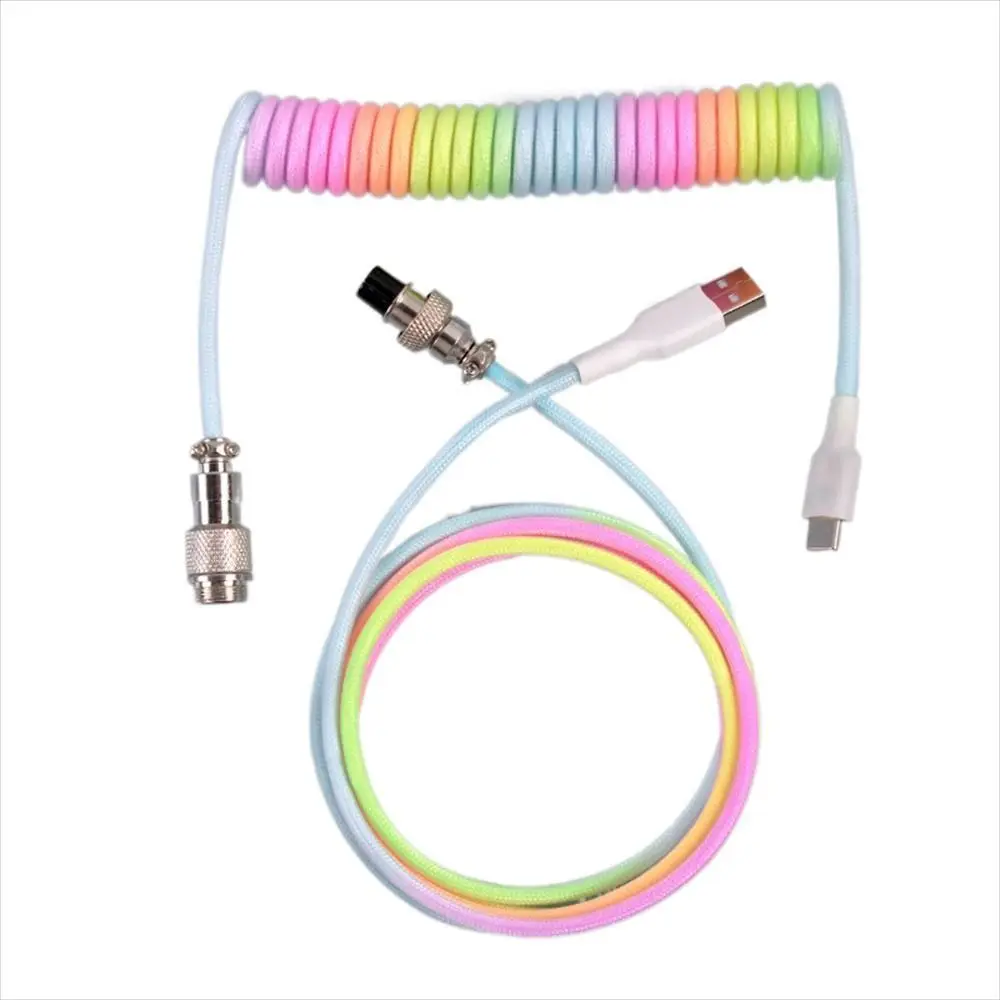 Meter Gaming Keyboard Braided Thread Mechanical Keyboard Wire Mechanical Keyboard Cable Type C Usb Cable Keyboard Coiled Cable
