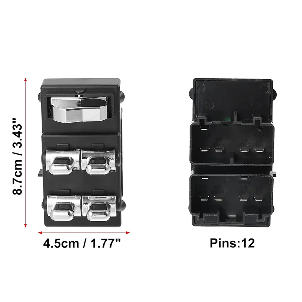 For Lincoln Town Car 1998 1999 2000 2001 2002 Electric Power Window Glass Lifter Control Switch Regulator Button F8VZ-14529-AA