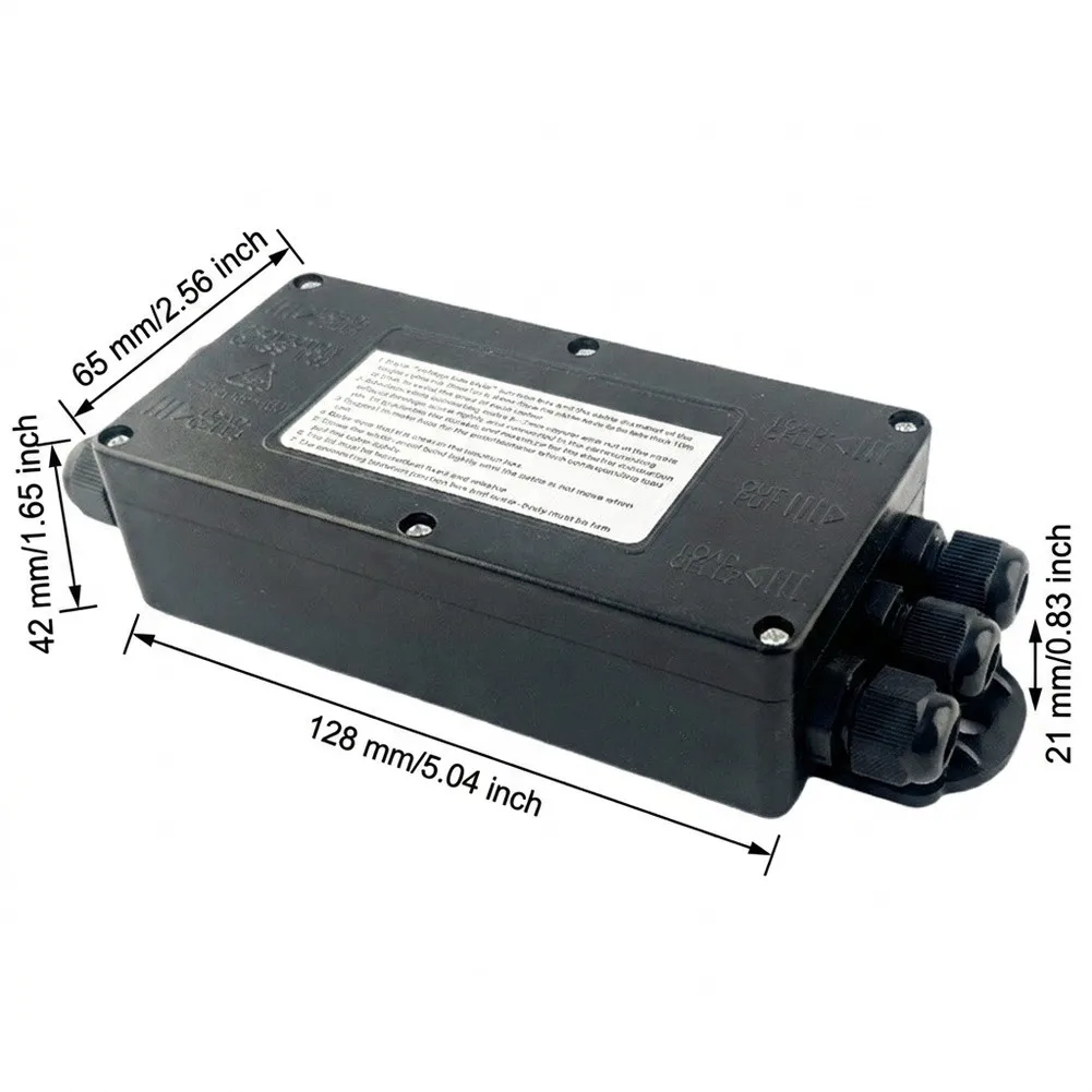 1pc Weighing Sensor Junction Box With 4 Inputs 1 Output Load Cell Plastic Waterproof And Dustproof Weighing Sensor