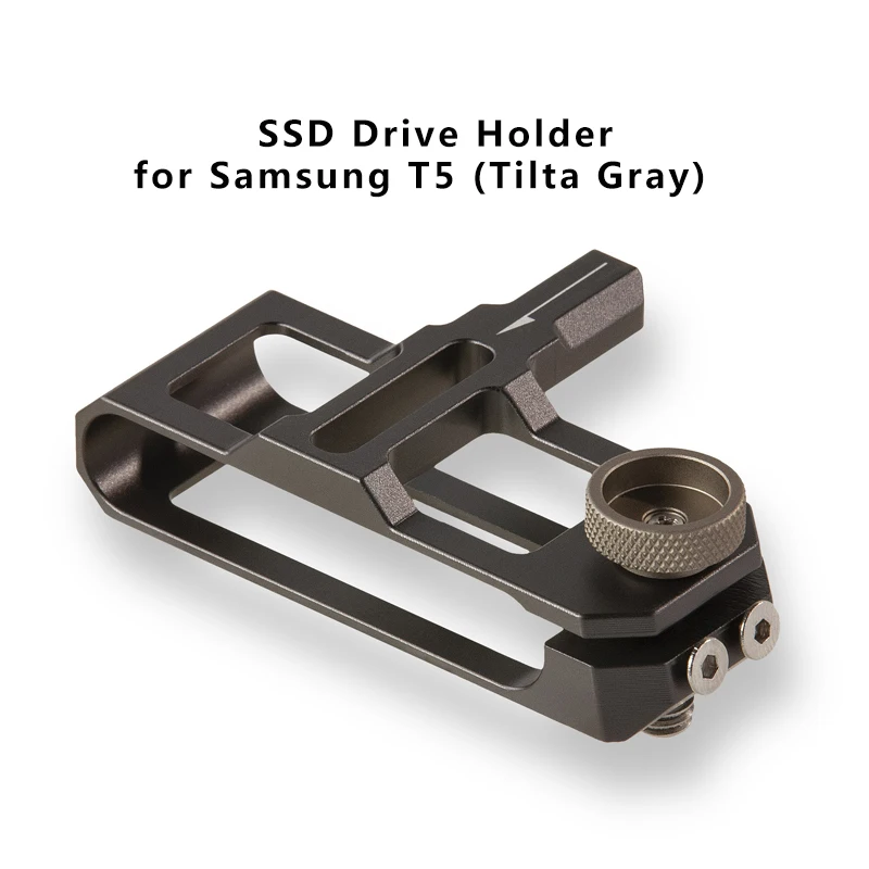 Tilta BMPCC 4k 6K PRO 6K Cage Accessories TA-SSDH-T5-G Gray SSD Drive Holder for Sam Sung T5 Tilta BMPCC 4k 6K PRO 6K Cage Acce