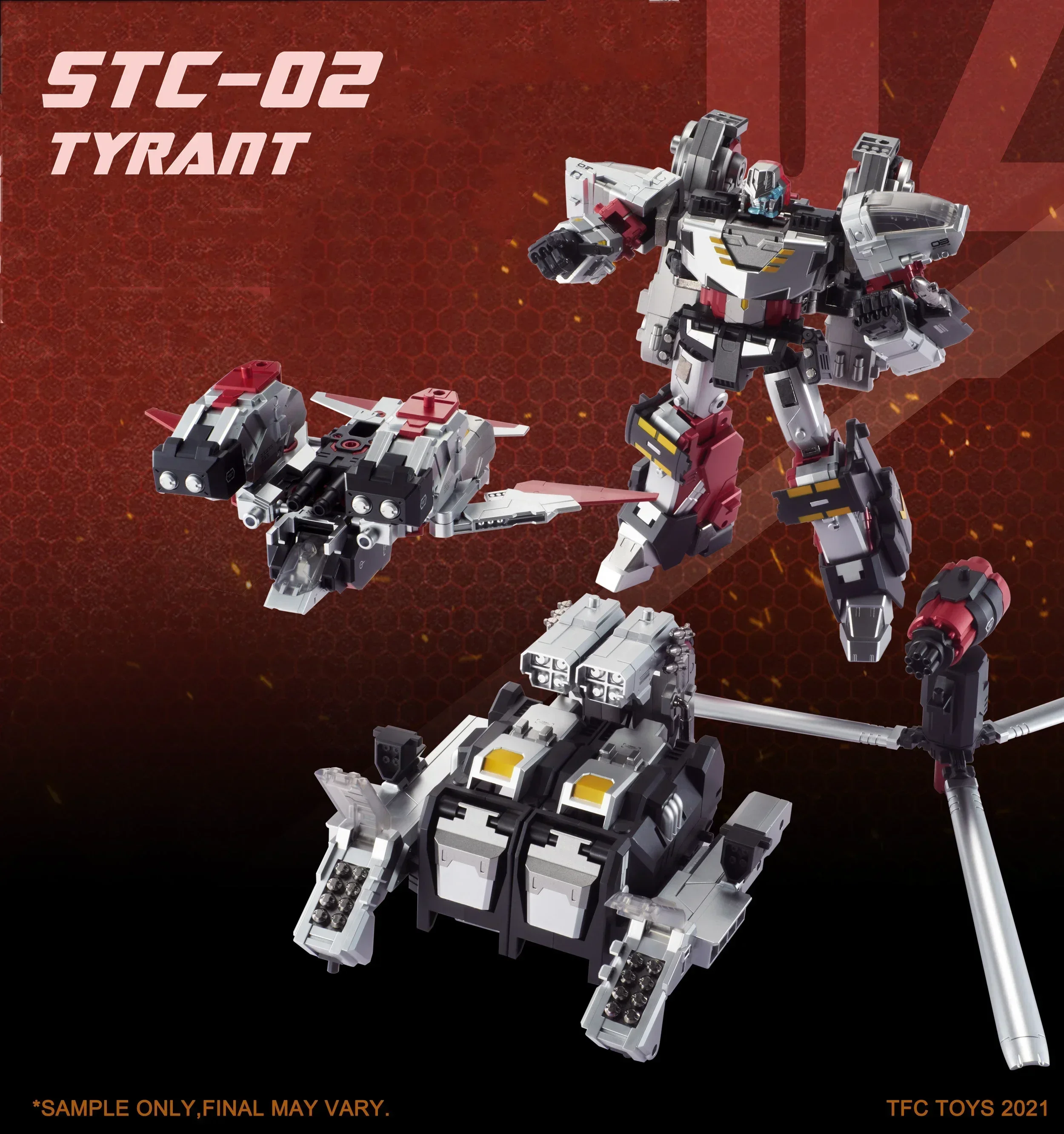 Spot Transformation Toys TFC STC-02 Metal Level Three Transformation Armored Helicopter Tyrant STC02 Action FigureCollectionGift