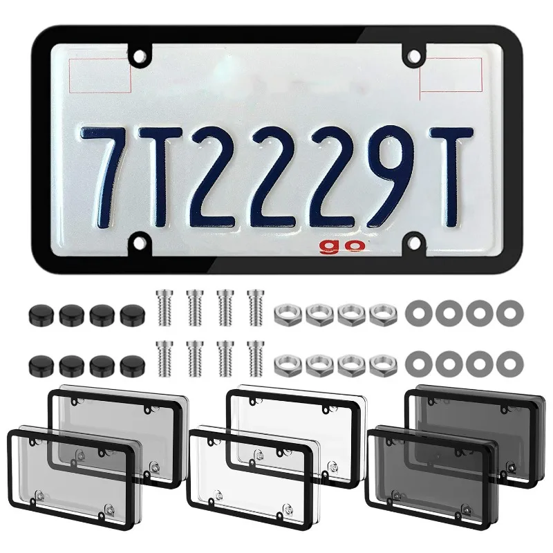 

Car License Plate Protector Cover for US Canada Vehicles Anti-Speed Red Light Toll Camera Stopper Plate Photos License Cover