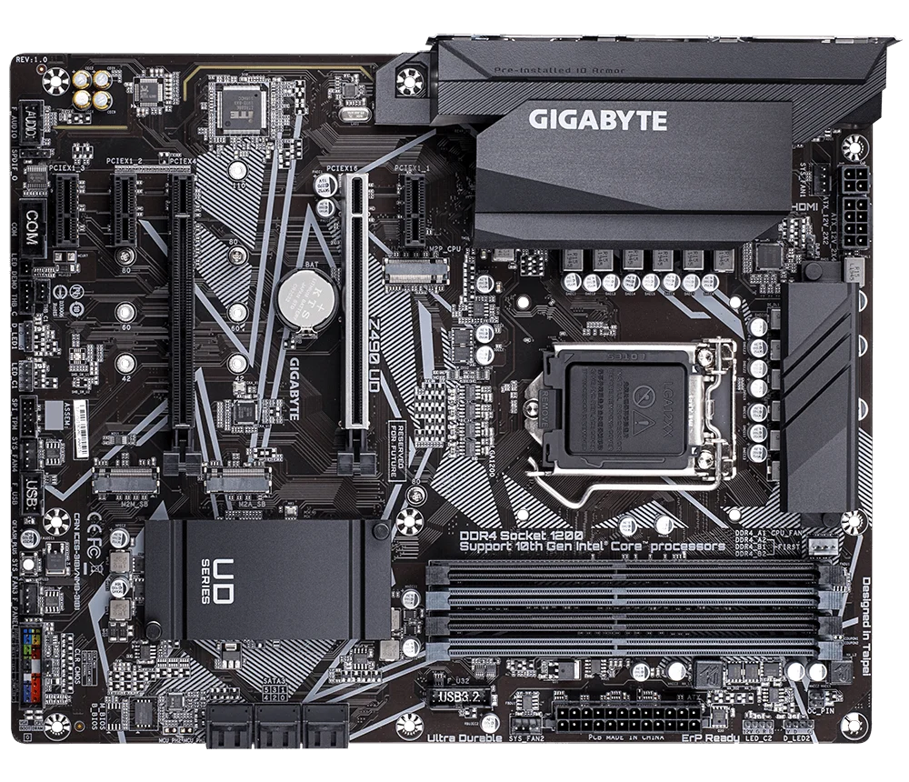 GIGABYTE Z490 UD LGA 1200 4×DD - Intel Cpu Core I7 บทวิจารณ์และราคา
