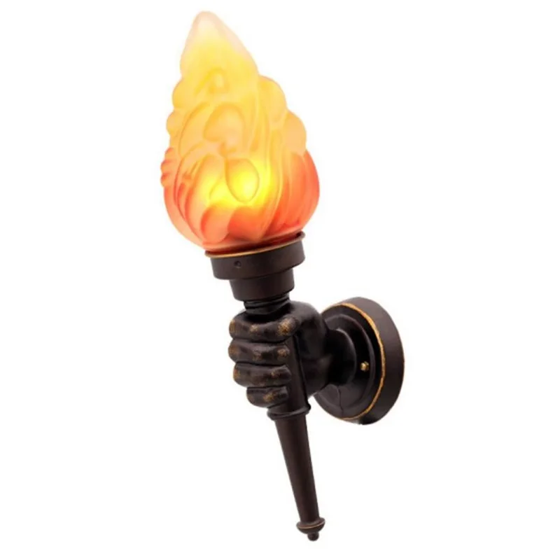 BERTH Outdoor Wall Sconces Lamp Classical Torch Light Creative LED Waterproof for Home Decorative