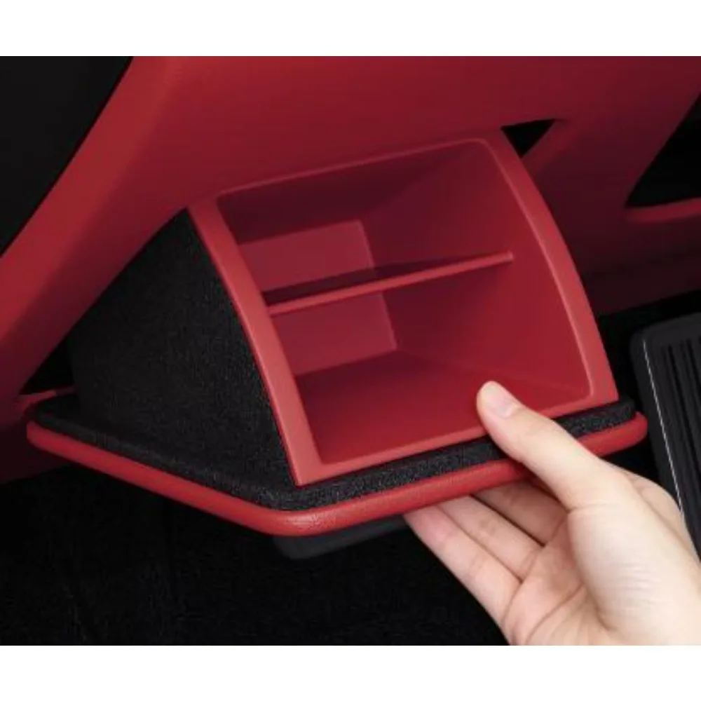 Front Left LH Silicone Storage Compartment Side Dashboard Document Holder Waterproofing for Zeekr 8X Interior Black Accessories