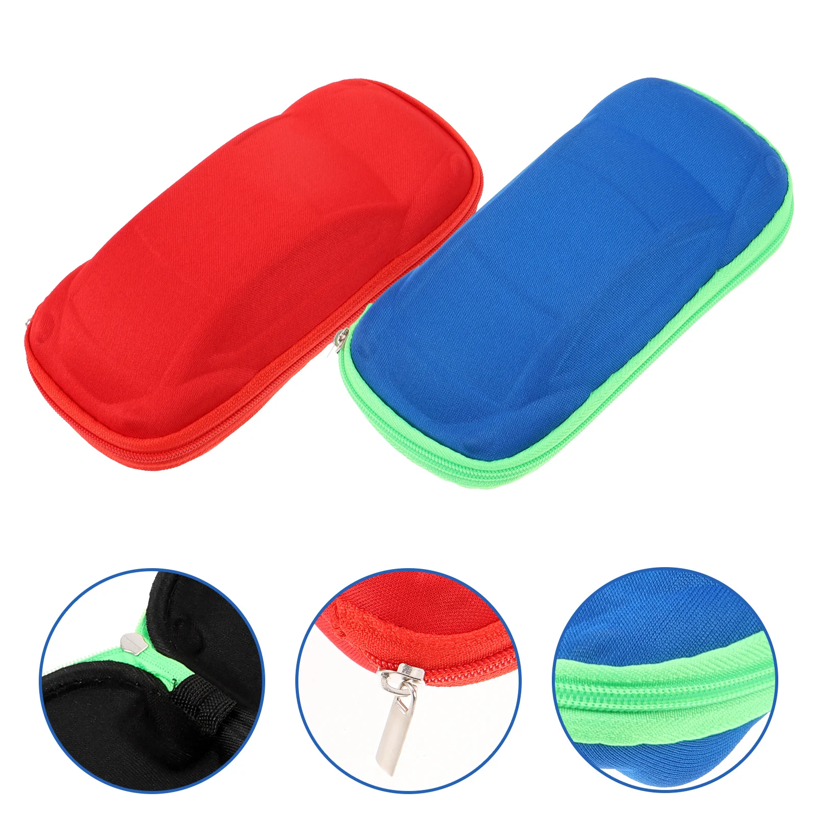 

2pcs Car Glasses Case Eva Children Sunglasses Car Shape Glasses Case Holder Protective Box For Kids With Zipper Random Color