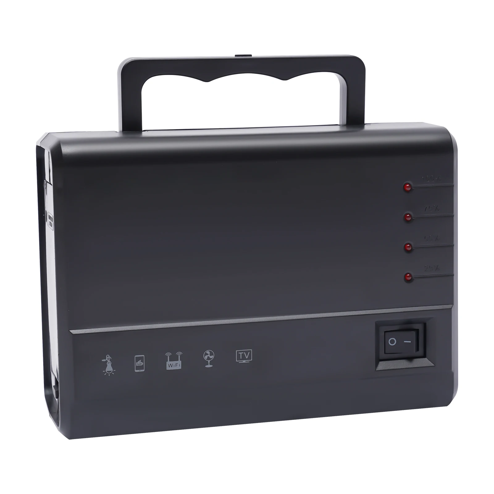 Портативный солнечный генератор с солнечной панелью и комплектом светодиодных ламп для аварийного резервного питания USB-розетки постоянного тока для кемпинга, путешествий на открытом воздухе