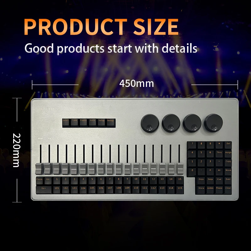 Mini MA Command And Fader Wing Stage Effect Lighting Console For DJ Disco Party DMX Controler Work With Moving Head Beam