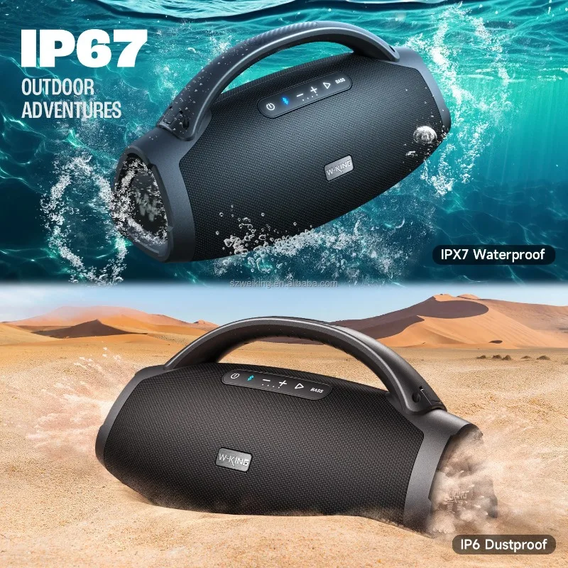 

【Best-selling】US EU STOCK X20 200W RMS Powerful Sound Good Bass IPX7 Waterproof Dustproof Wireless Bluetooth Speaker BoomBox