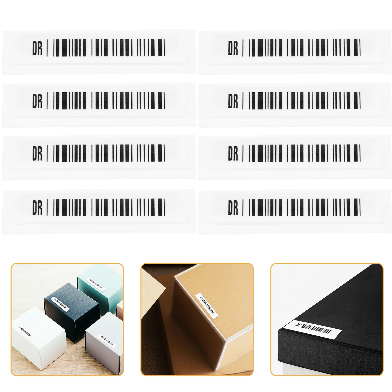 

108Pcs Anti-Theft Magnetic Strip High Performance Adhesive Labels for Retail Goods Security Easy to Use Storage Convenience