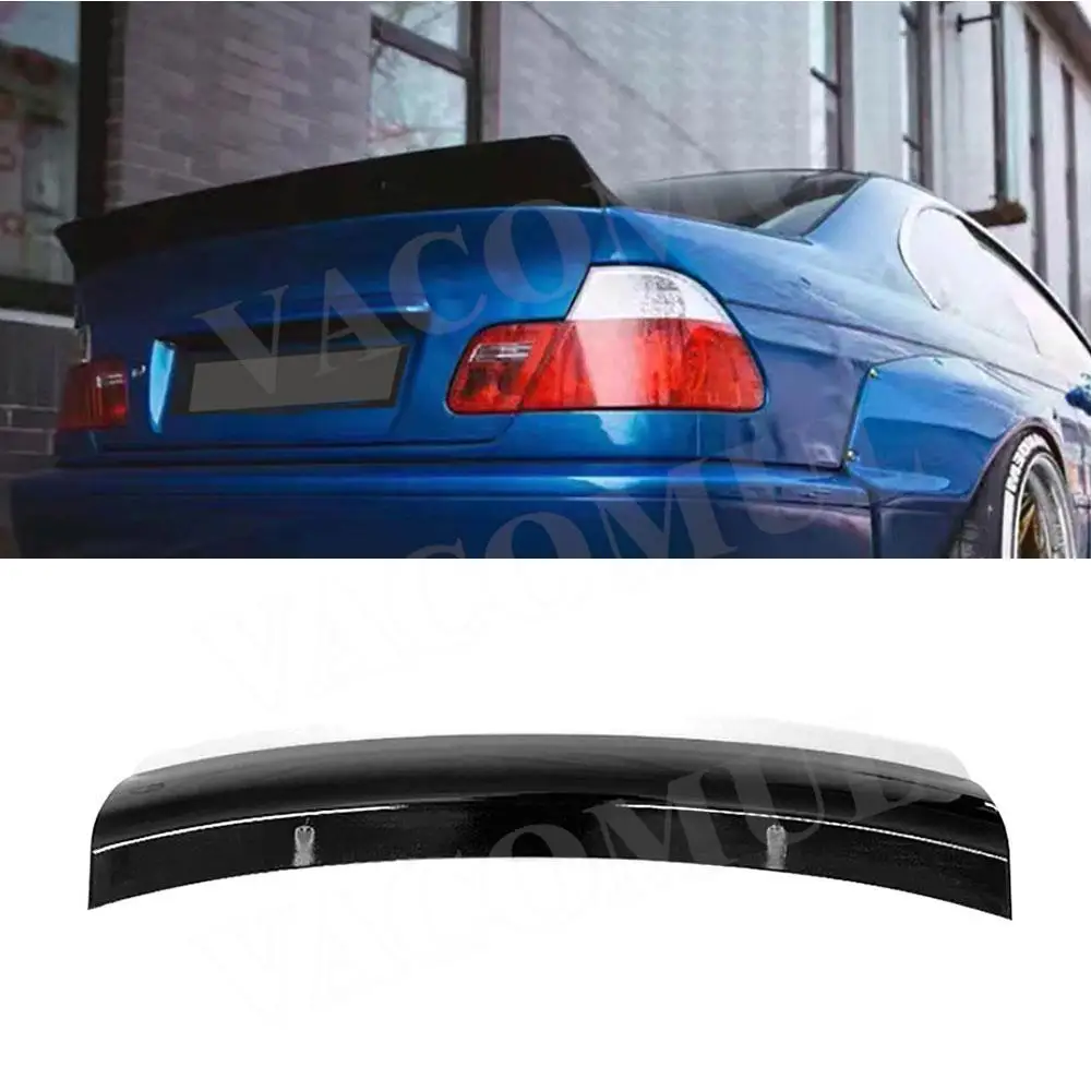 

VACOMUL Carbon Fiber Rear Spoiler for BMW 3 Series E46 1998-2004 ABS Rear Trunk Duck Spoiler Lid Wing Car Accessories