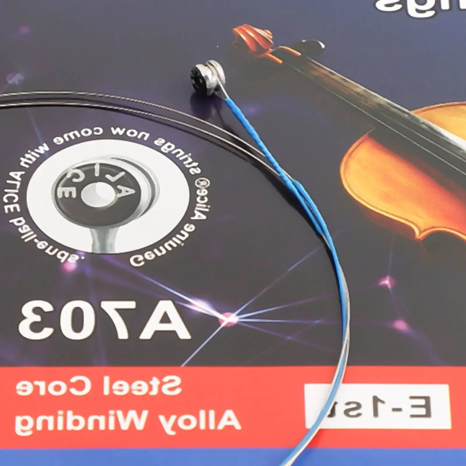 Violin Silver Wound E A D G Single Strings Replacement Smooth Steel Core String With Ball End Single Strings  For Beginner