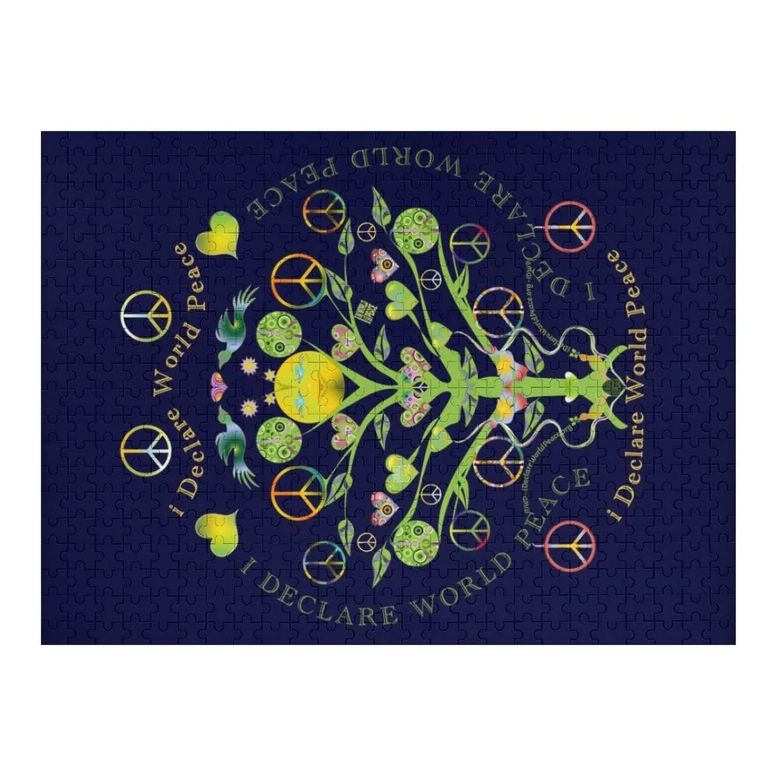 

#IDWP I Declare World Peace Tree Jigsaw Puzzle Personalized Gift Ideas Personalized Name Wood Photo Personalized Puzzle